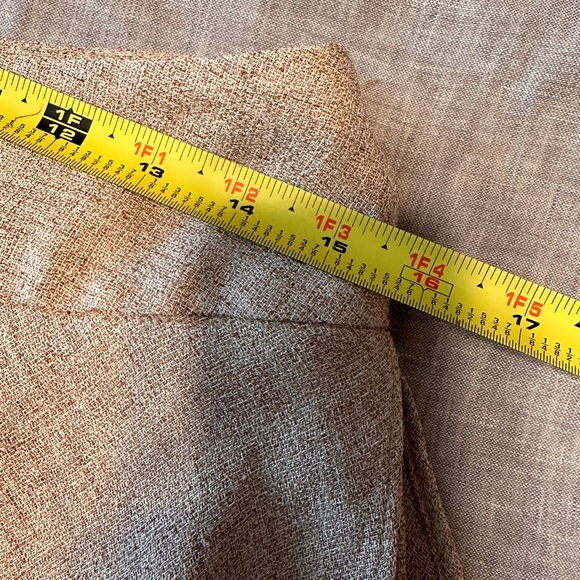 Vintage poly/linen ballet skirt - mid waist with asymmetrical layers - oatmeal - Picture 7 of 9